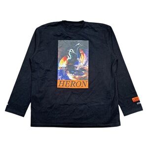 Heron Preston Heron Times Heavyweight Oversized Long Sleeve T Shirt Mens XL